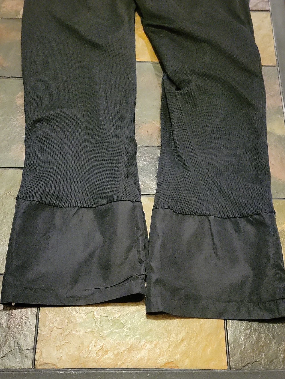 Y2k Nike The Athletic Dept Black Windbreaker Track Pants Women’s Size M, EUC